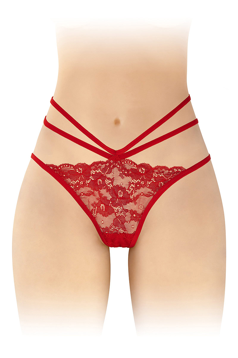 Culotte ouverte Nadia - rouge Culotte ouverte Nadia - rouge