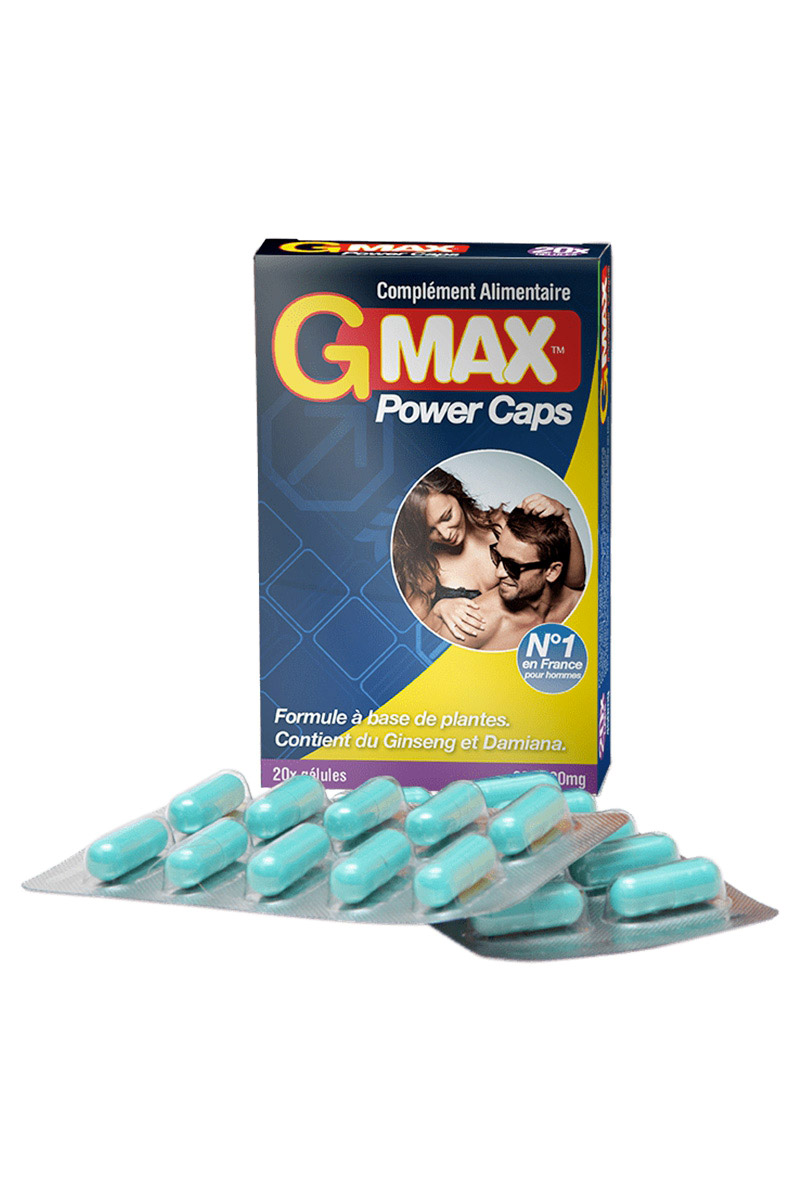 Stimulant Power Caps pour homme 20 gélules