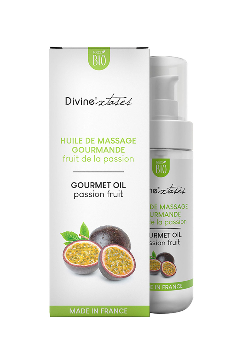 Huile de massage gourmande fruit de la passion Huile de massage gourmande fruit de la passion