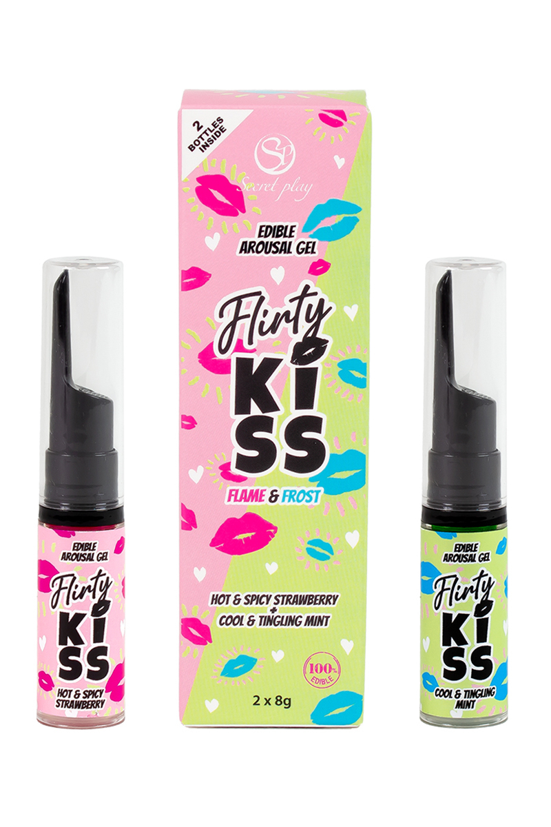 Pack 2 gels pour sexe oral Flirty Kiss