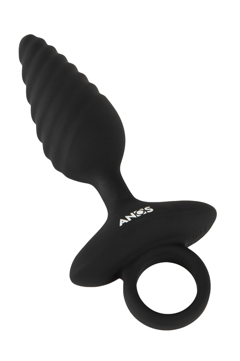 Plug vibrant flexible avec texture en spirale