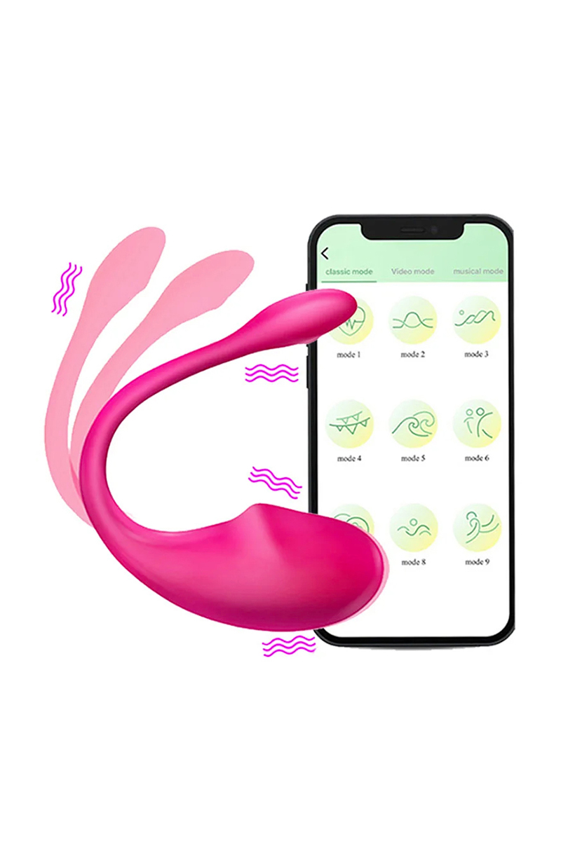Oeuf vibrant connecté double Stimulation point G et clitoris Oeuf vibrant connecté double Stimulation point G et clitoris