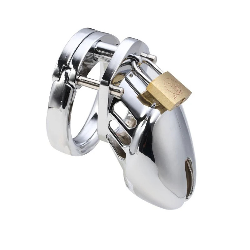 Cage de chasteté en acier inoxydable avec serrure Cage de chasteté en acier inoxydable avec serrure