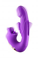 Vibromasseur rabbit 3-en-1 Kissy violet