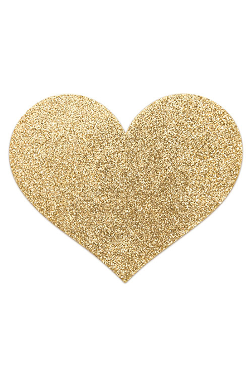 Bijoux de seins Flash Coeur or – Image 3