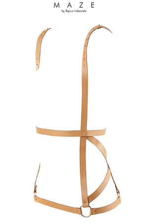 Robe harnais marron