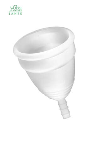 Coupe menstruelle blanche