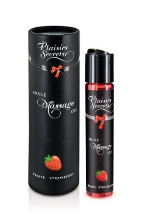 Huile de massage gourmande Fraise