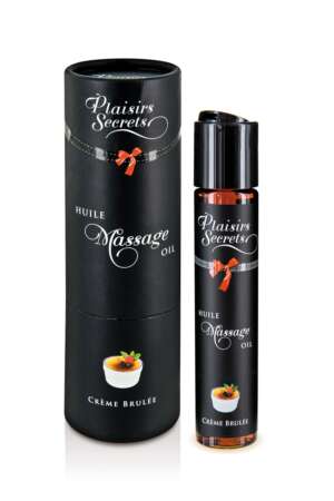 Huile de massage gourmande Crème Brulée