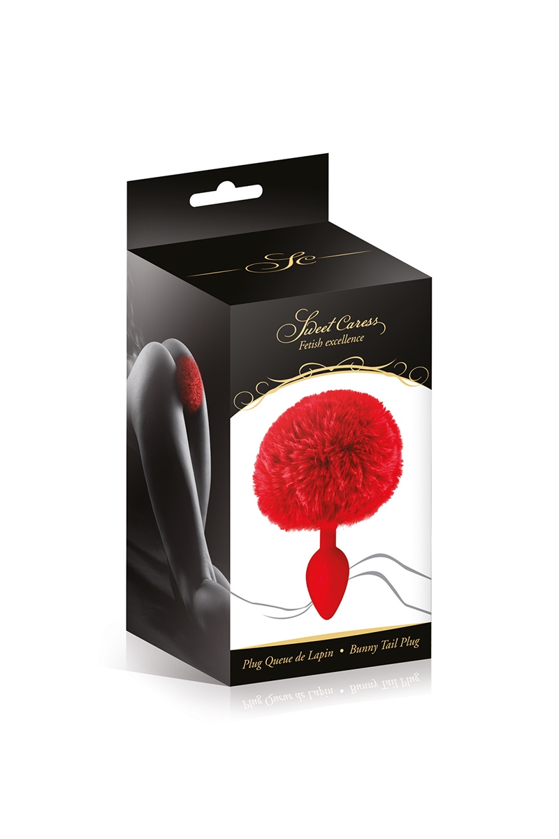 Plug queue de lapin rouge – Image 2