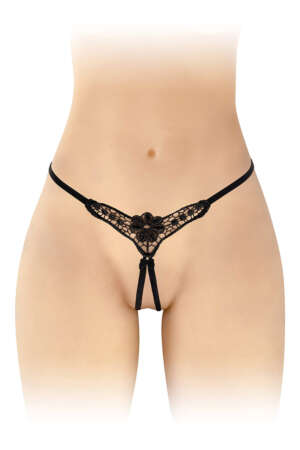 String ouvert Danuta noir