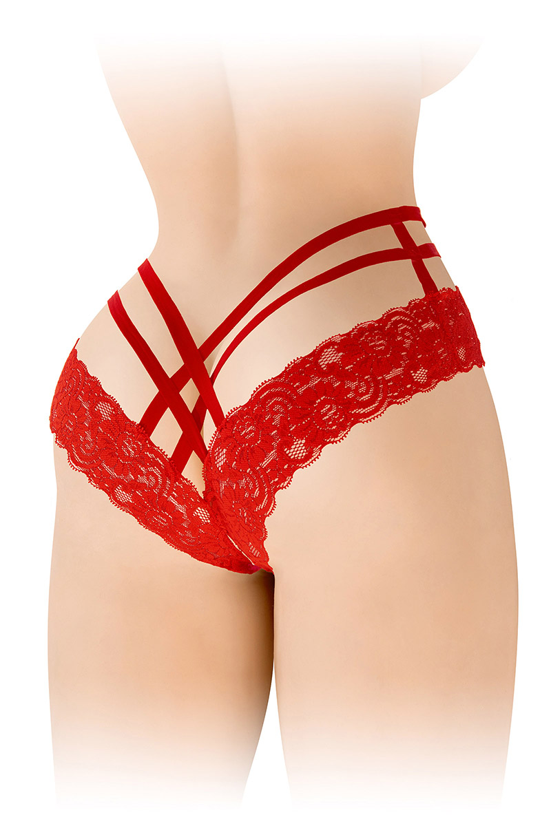Tanga ouvert Anne rouge – Image 2