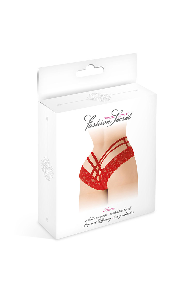 Tanga ouvert Anne rouge – Image 3