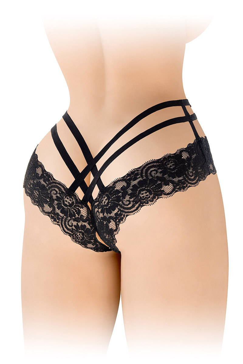 Tanga ouvert Anne noir – Image 2