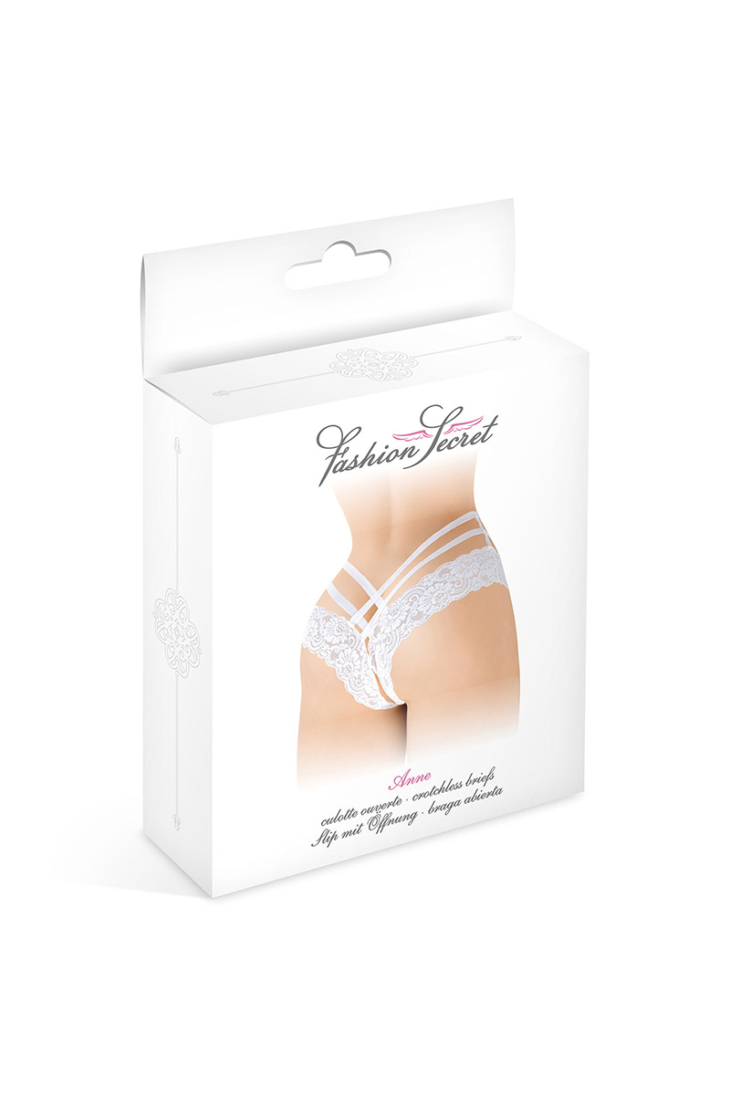Tanga ouvert Anne blanc – Image 3