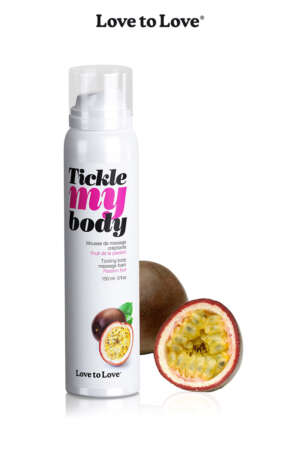Mousse massage crépitante Fruits de la passion