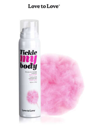 Mousse massage crépitante Barbe à papa