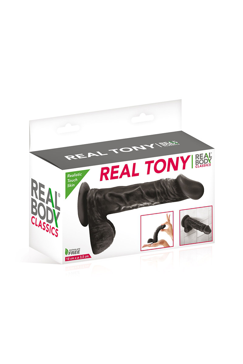 Gode réaliste Real Tony noir – Image 3