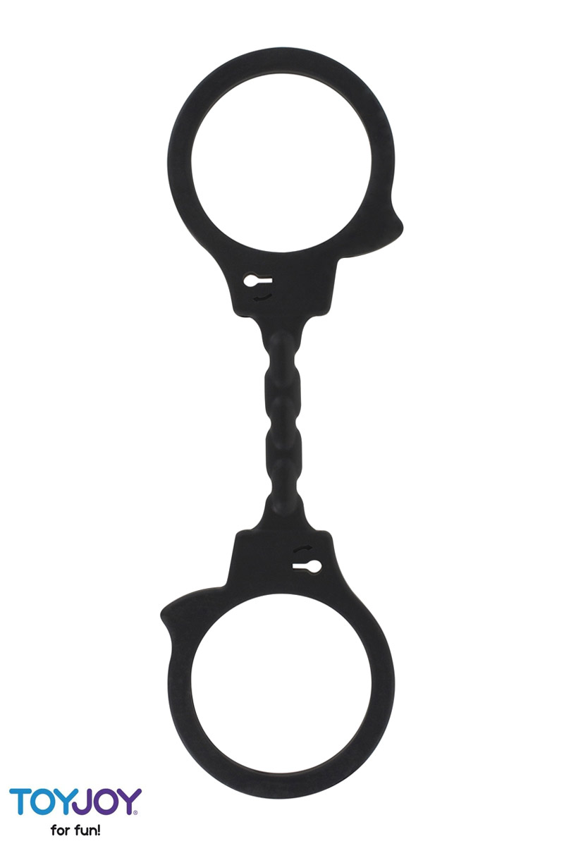 Menottes silicone stretchy noires
