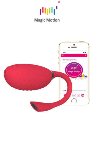 Oeuf vibrant connecté Magic Fugu rouge