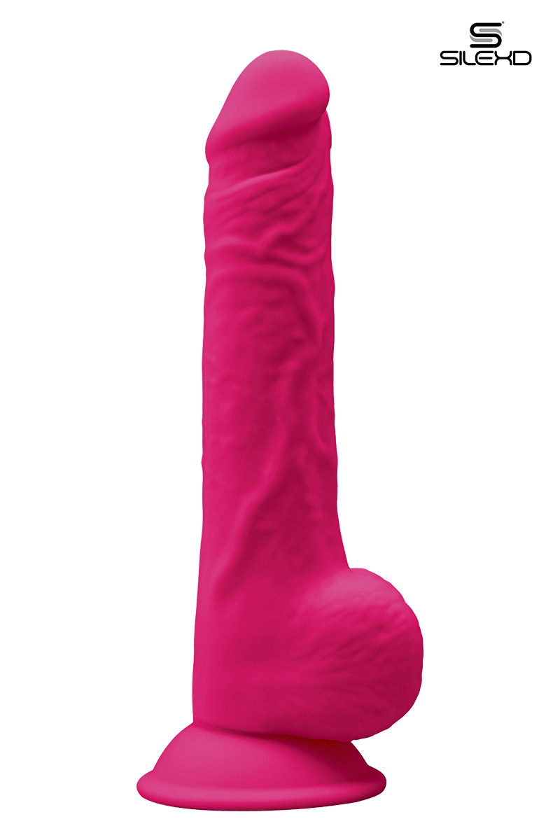 Gode double densité Modèle 3 24 cm rose