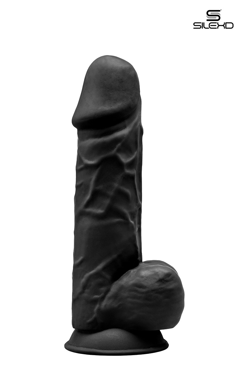 Gode double densité Modèle 4 21,5 cm noir