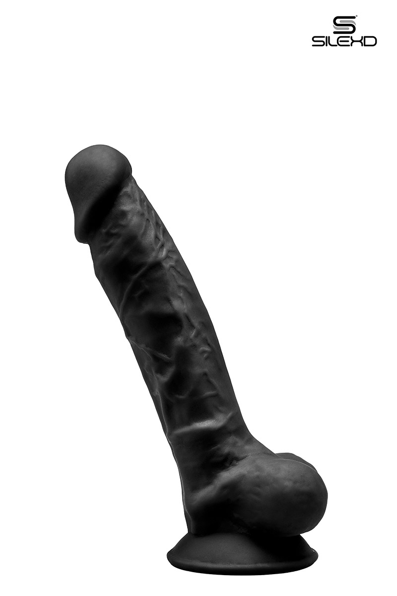 Gode double densité Modèle 1 17,5 cm noir