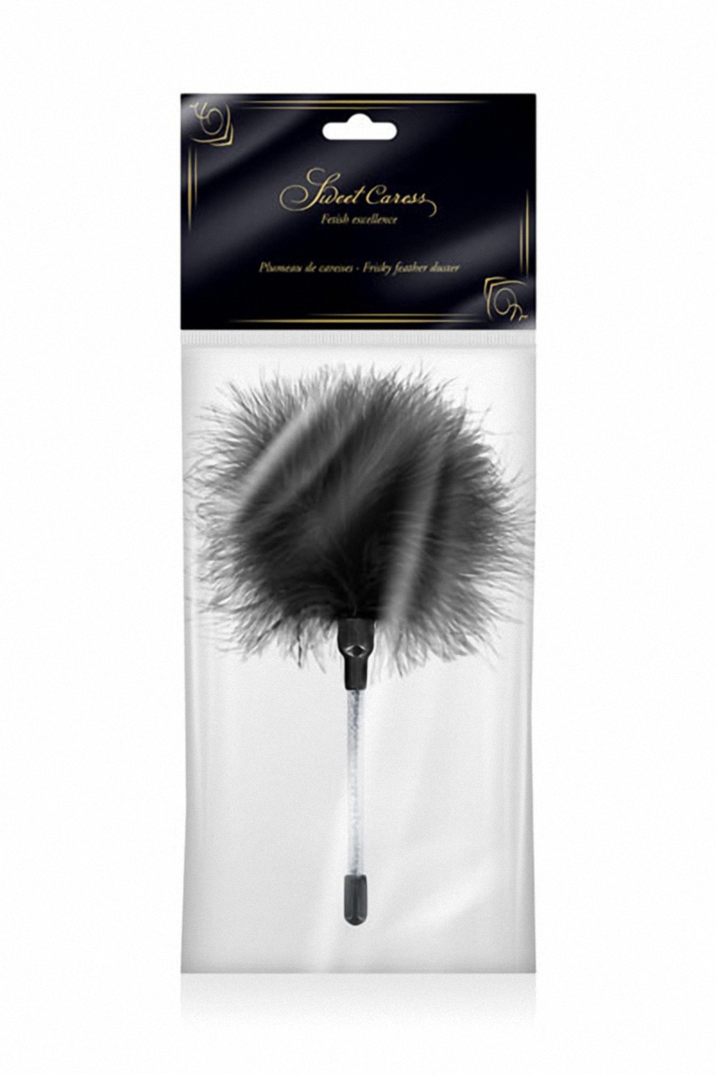 Plumeau à caresses noir – Image 2