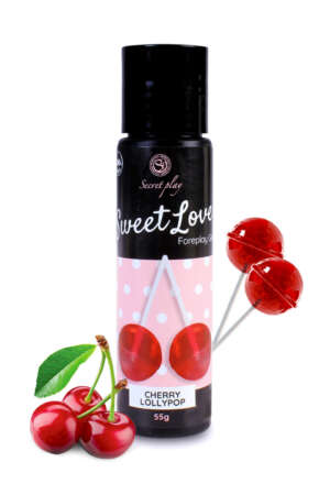 Lubrifiant comestible Sucette à la cerise 60ml