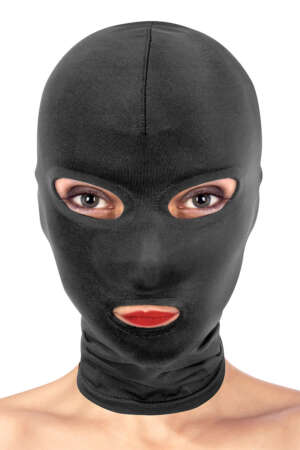 Cagoule BDSM 3 ouvertures