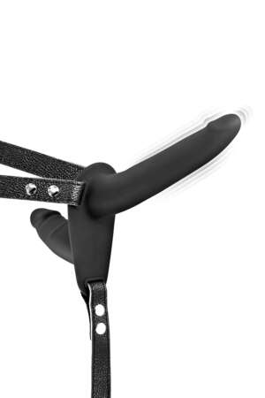 Double gode ceinture noir vibrant