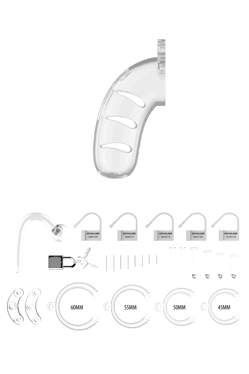 Cage de chasteté 11,5 cm avec plug – Image 2