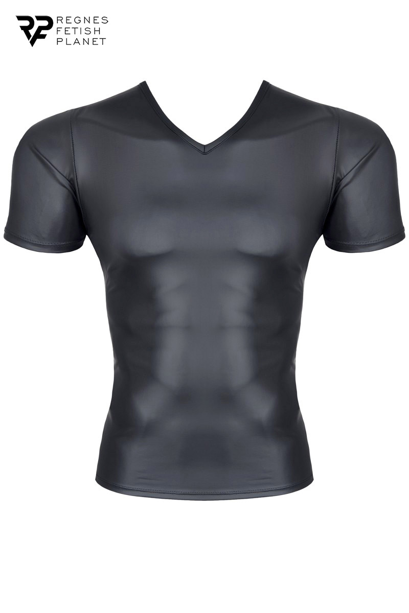 T-shirt wetlook noir – Image 3