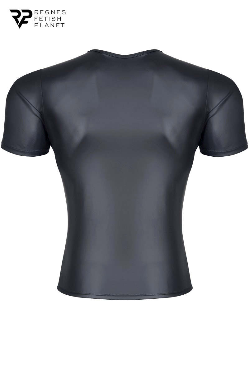 T-shirt wetlook noir – Image 4