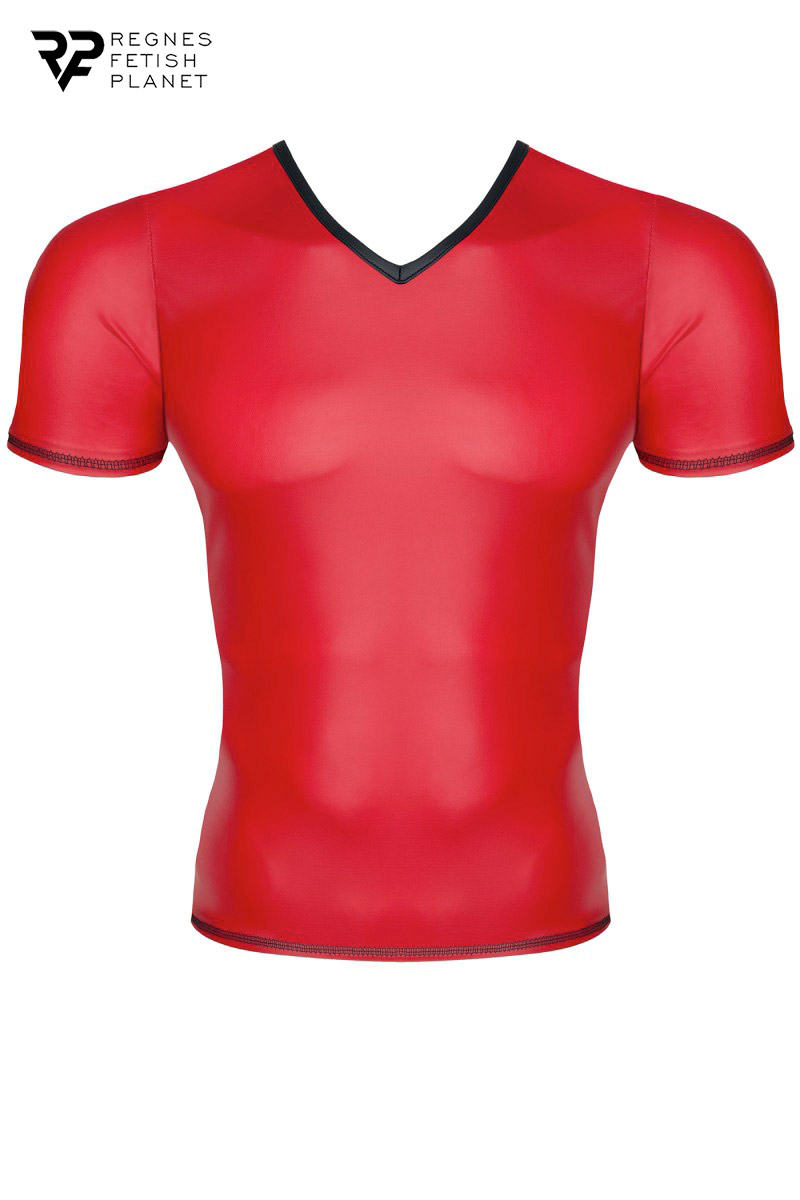 T-shirt wetlook rouge – Image 3