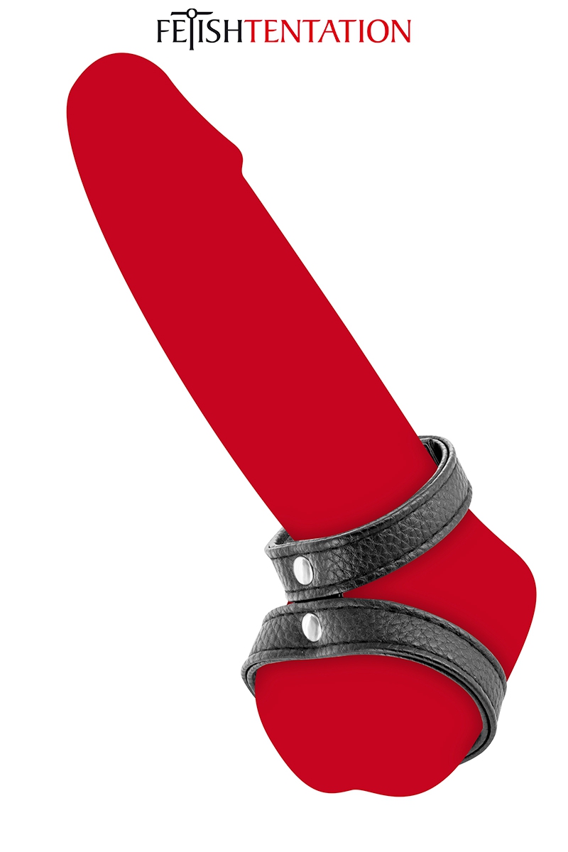 Double cockring simili cuir – Image 3