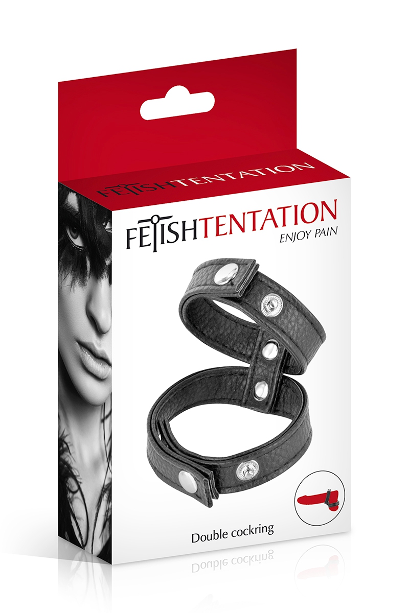 Double cockring simili cuir – Image 4