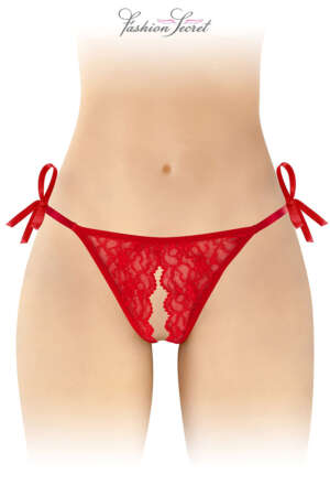 String rouge ouvert à nouer Stella