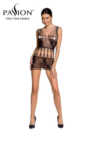 Robe nue résille BS090 noire
