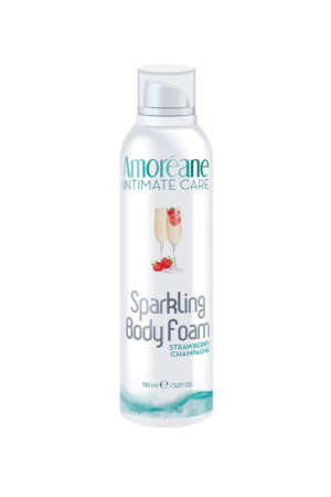 Mousse massage crépitante Vin pétillant Fraise