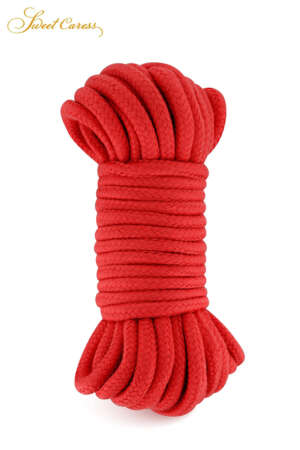 Corde de bondage 10m rouge