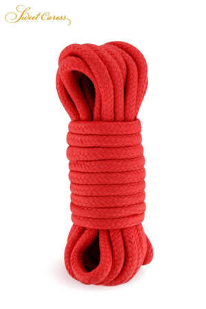 Corde de bondage 5m rouge