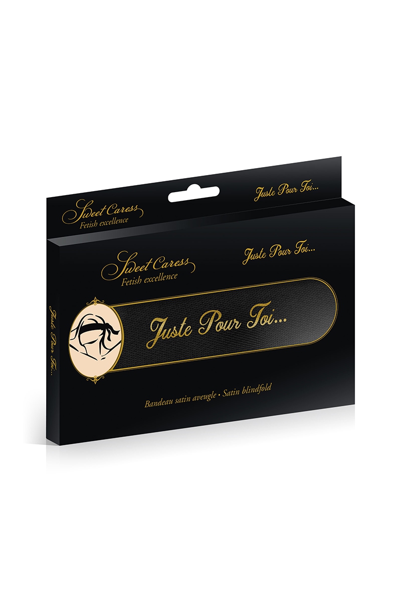 Bandeau BDSM satin noir – Image 2