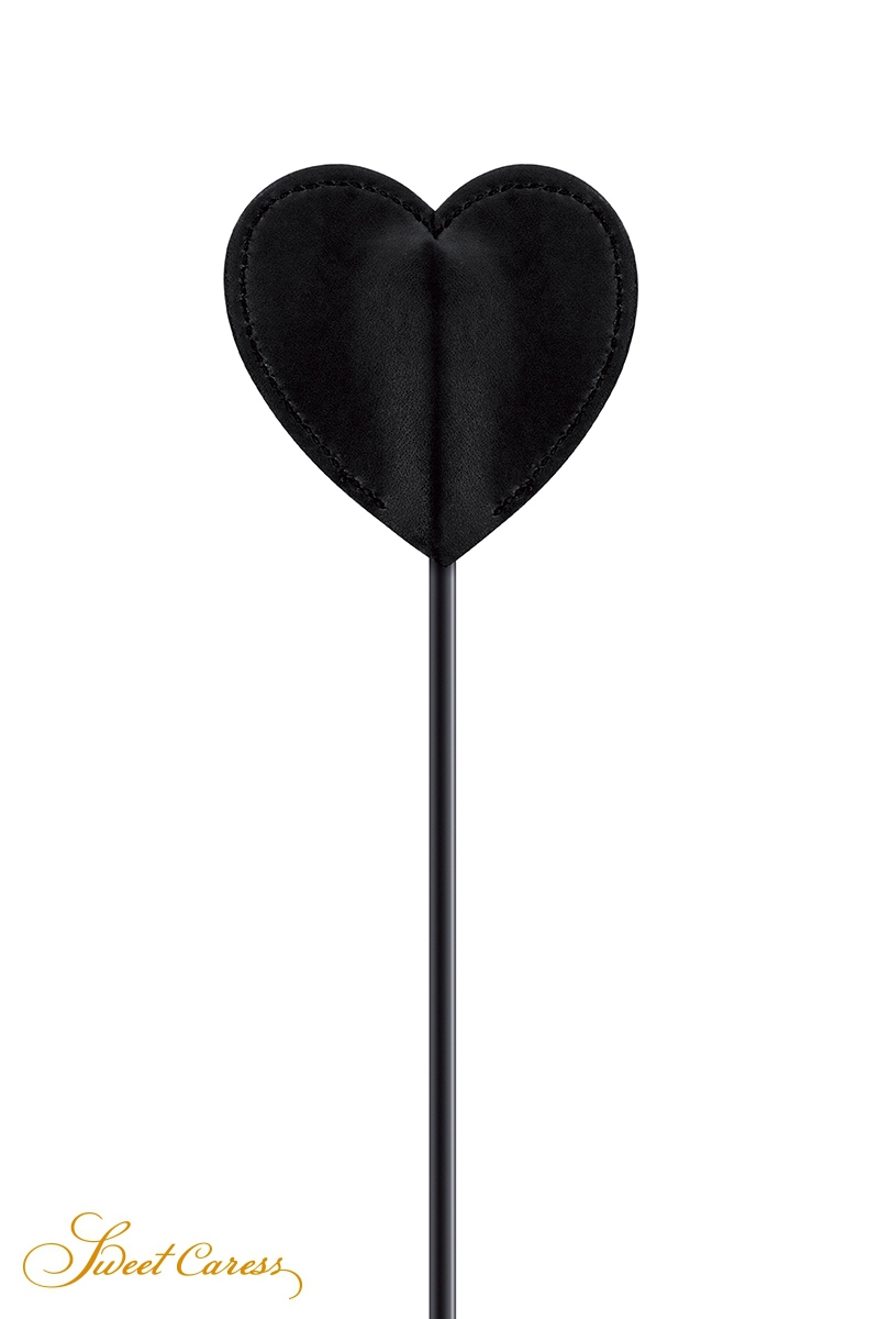 Tapette coeur avec pompon fuchsia – Image 2