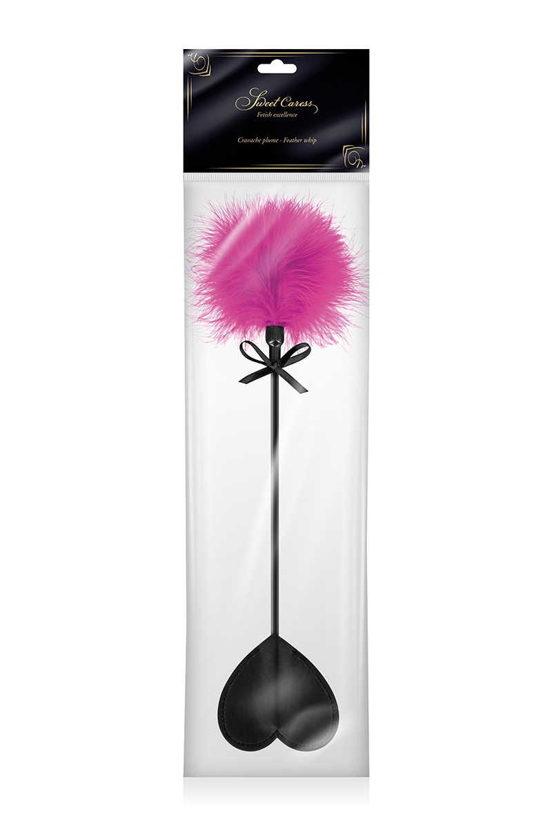 Tapette coeur avec pompon fuchsia – Image 3
