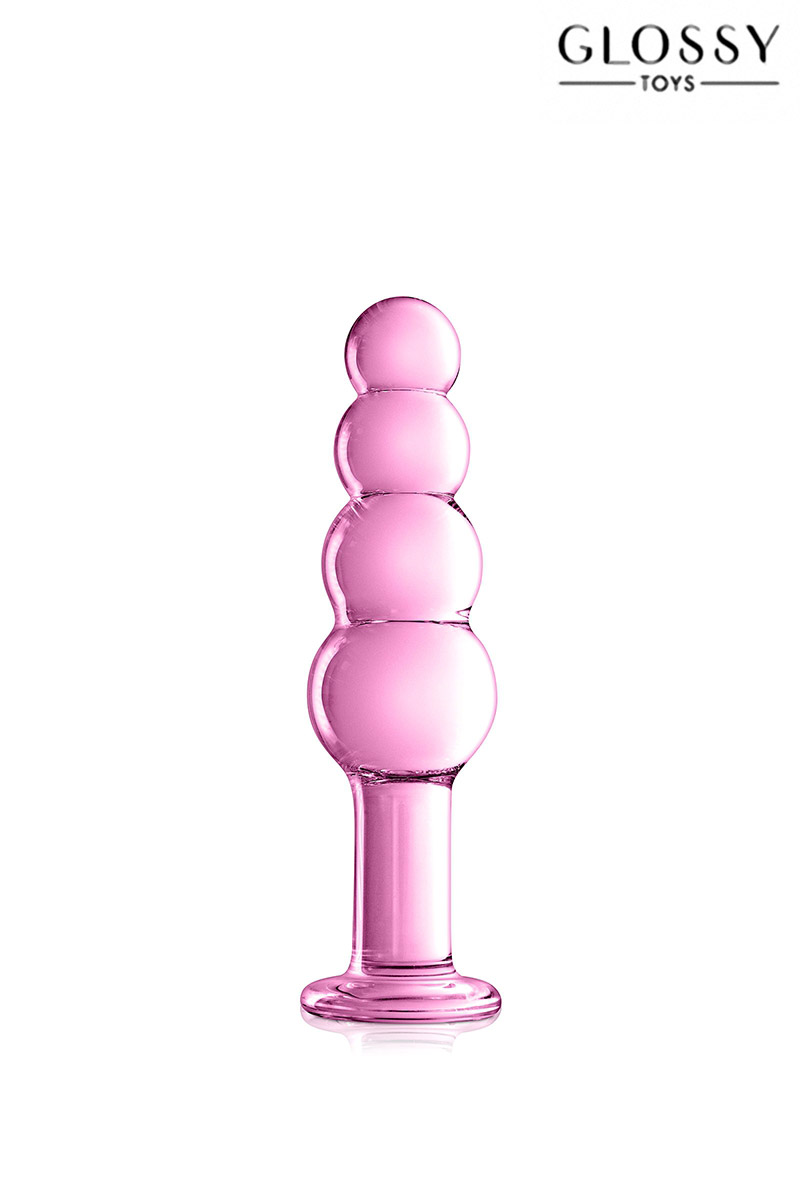 Plug en verre n°9 rose
