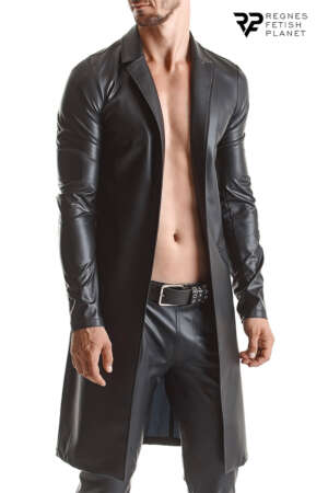 Manteau long wetlook Sergio