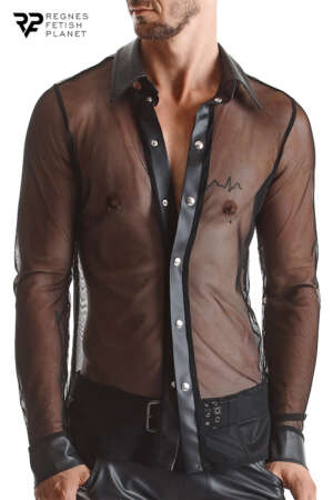 Chemise transparente Cesare