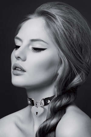 Collier cadenas coeur