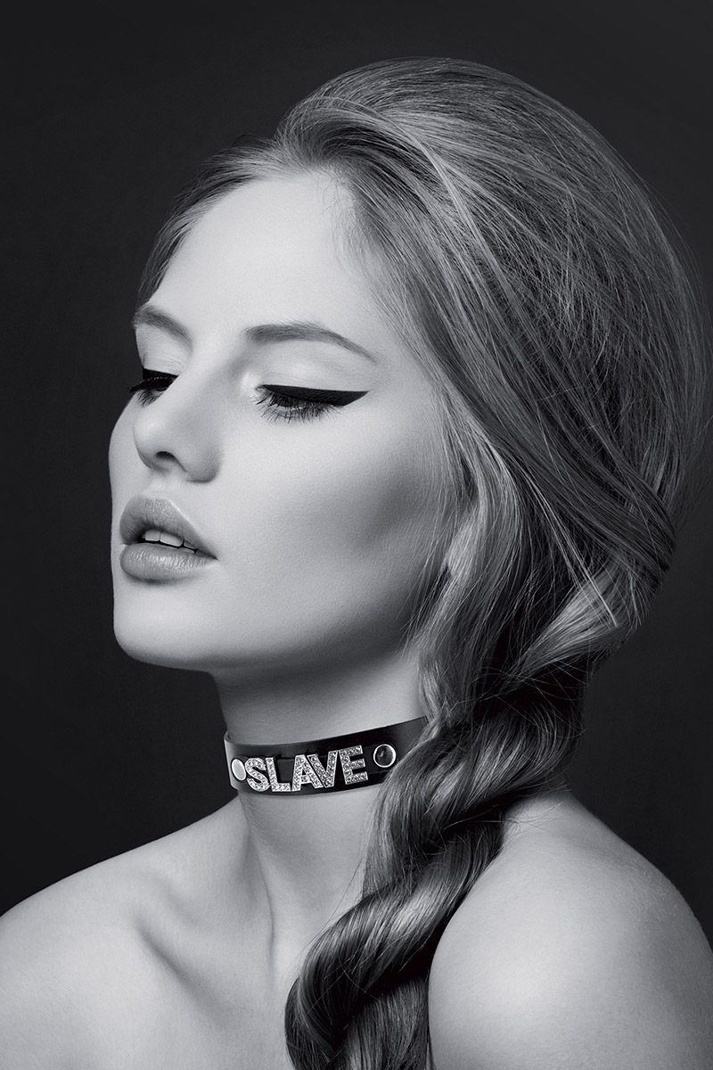 Collier strass Slave